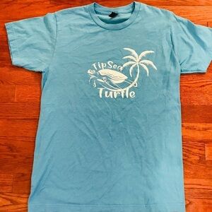 SOUVENIR T-SHIRT BLUE TURTLE GRAPHIC